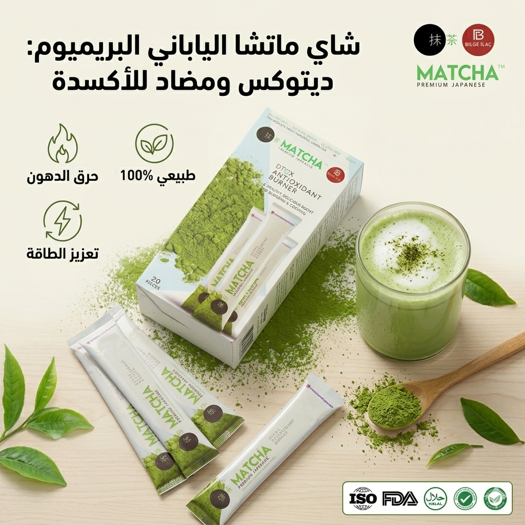 شاي ماتشا الياباني البريميوم 20كيس