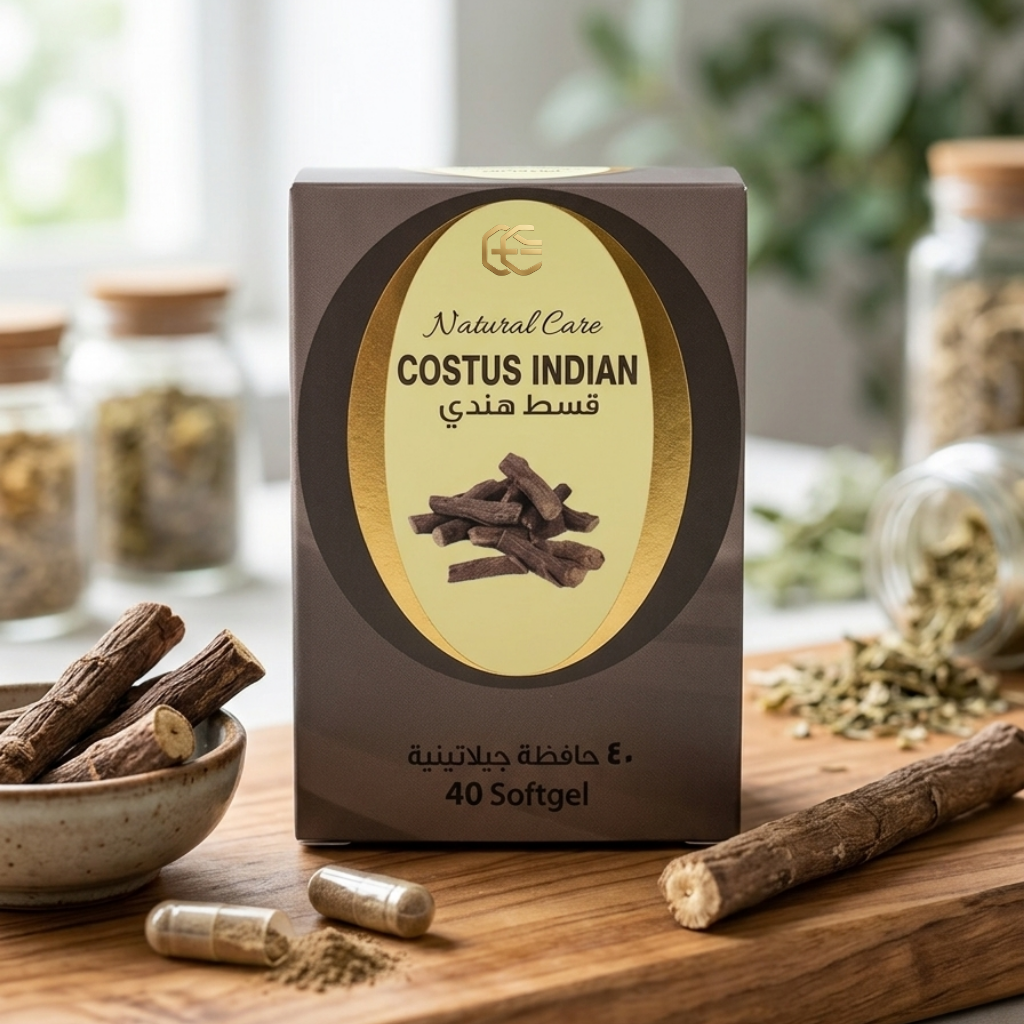 كبسولات القسط الهندي الجيلاتينية 40كبسولة(Indian Costus Root Softgels / Saussurea Lappa).
