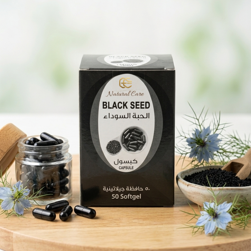 كبسولات الحبة السوداء الجيلاتينية 50كبسولة(Black Seed Softgels